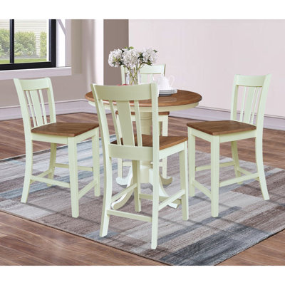 Anduena Counter Height Extendable Solid Wood Dining Set by Darby Home Co
