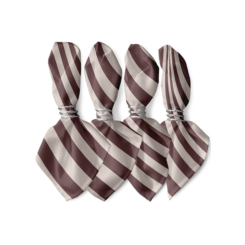 Wrand Polyester Striped Square Napkin