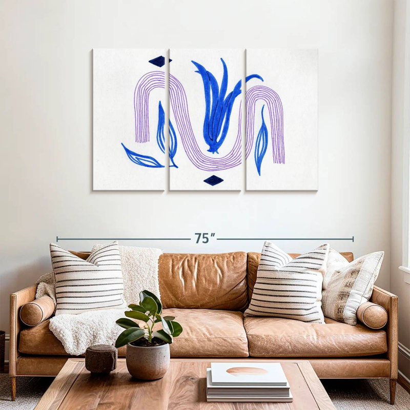 Avery Boho Abstract Tulip, 36" H x 57" W