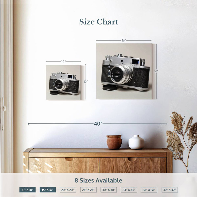 Senne Analog Camera, 10" H x 10" W