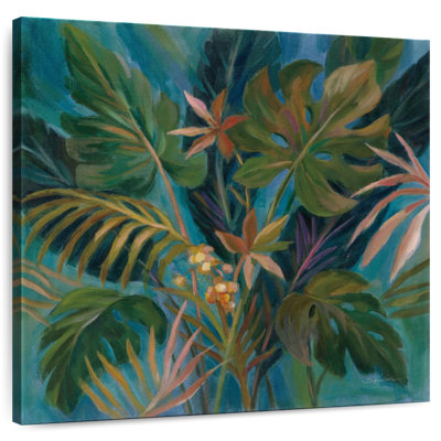 Feuilles tropicales de minuit