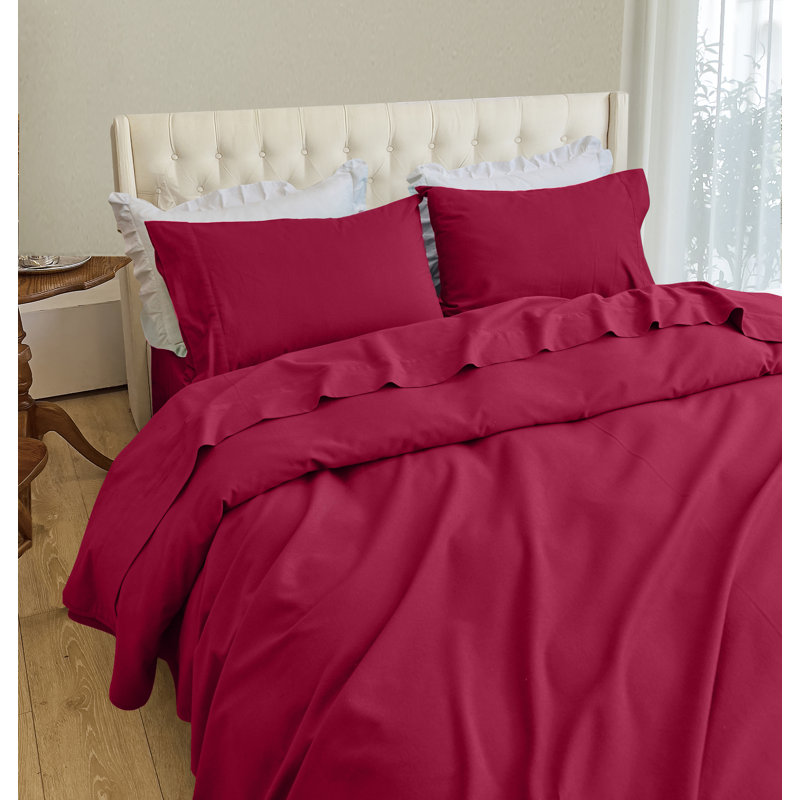 Elegant Comfort Luxuriously Soft 4-Piece Velvet Plush Flannel Sheet Set - Premium Quality -Cozy Warm, Anti-Static, Non Pilling Fuzzy Velvet Flannel Fleece Deep Pocket Sheet Set
