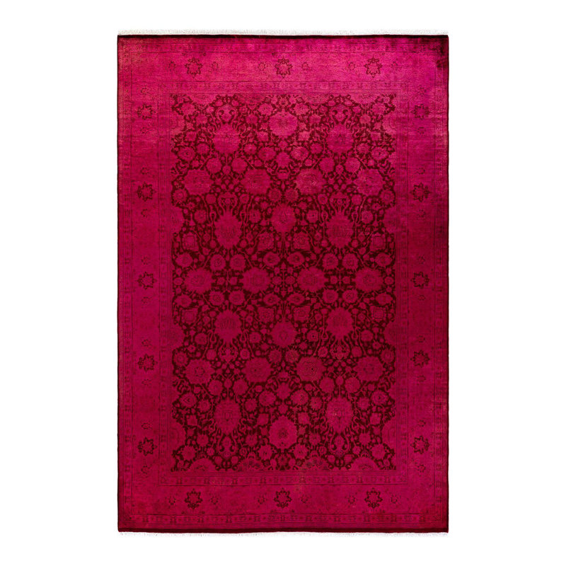 Fine Vibrance One-of-a-Kind 6' 1" X 9' 3" Hand Knotted Area Rug