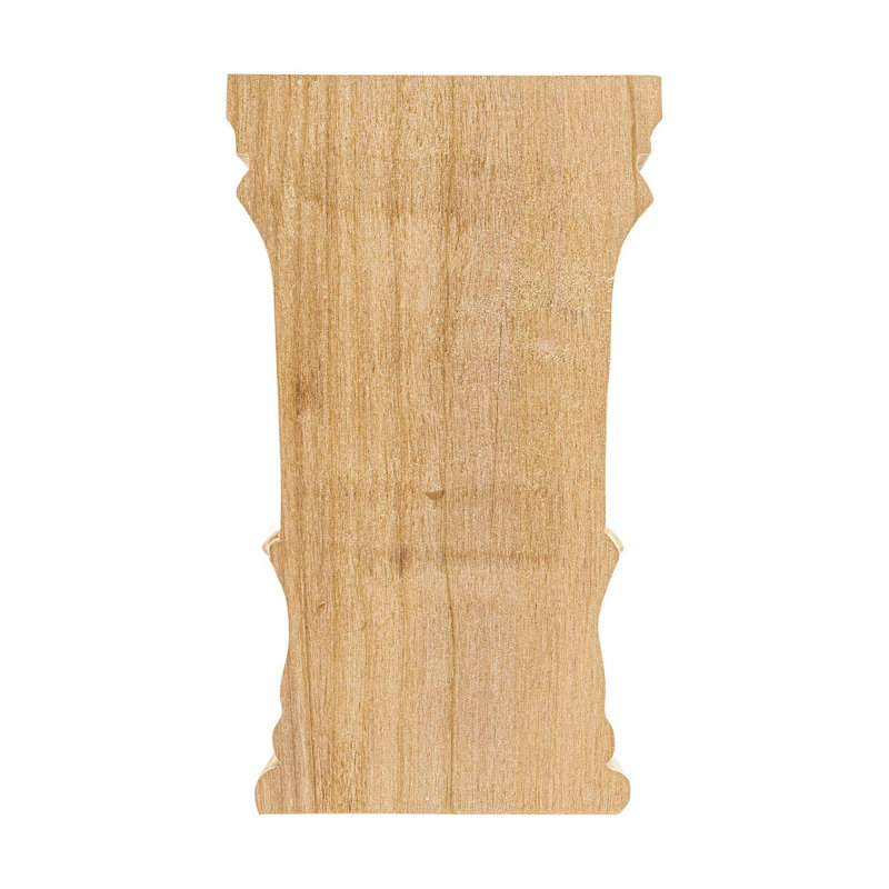 7.5'' Unfinished Alder Wood Acanthus Decorative Applique