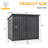 Garbage Bin Shed Stores 2 Trash Cans Metal Outdoor Bin Shed-114766627