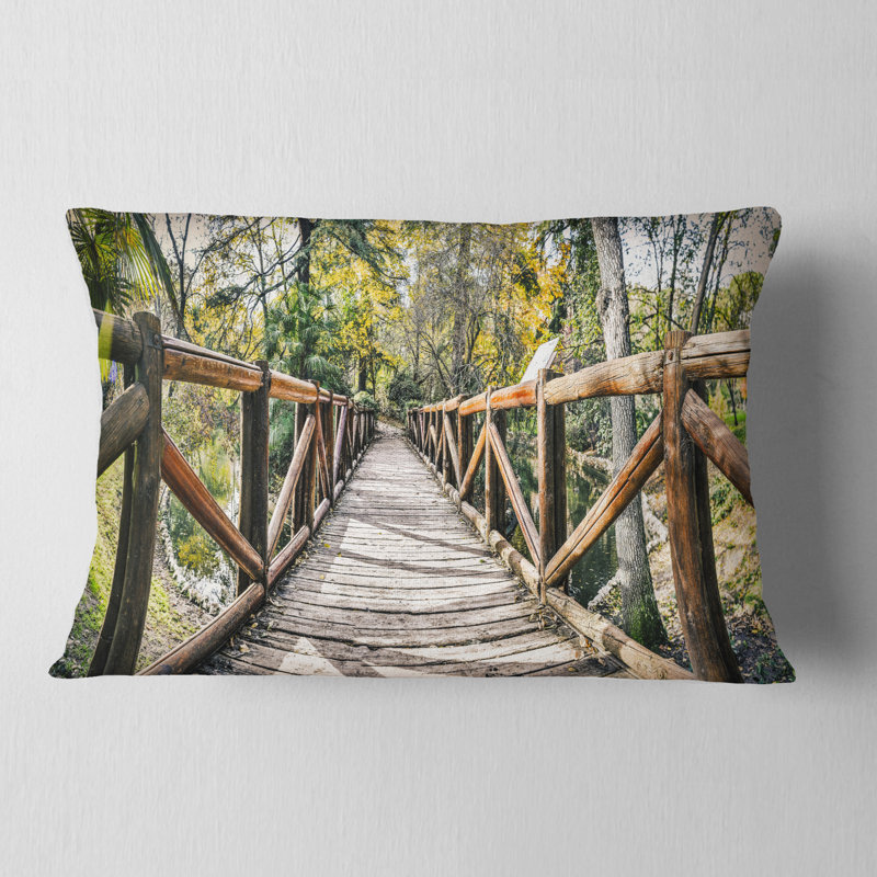 Coussin en bois Sea Bridge, Rectangle H 12 po x l 20 po, Coussin lombaire