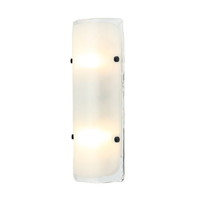Applique murale Fairchild - noir / nickel poli / laiton satiné - H 15,5 po
