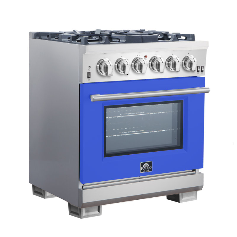 Cuisinière au gaz autoportante 30 po 4,32 pi³ Capriasca, Bleu
