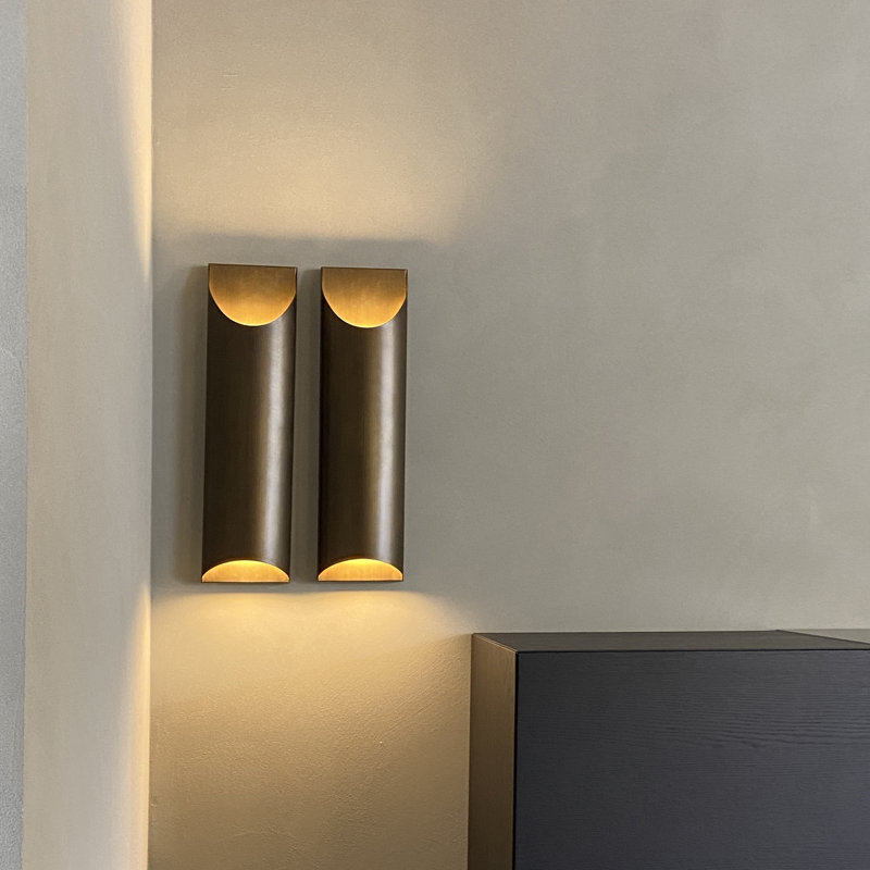 Aprile Fatty Wall, Brushed Bronze, 23.6" H x 6.3" W x 3.2" D