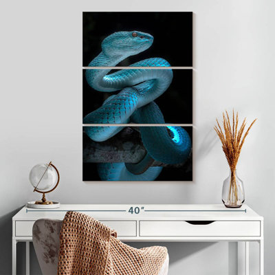 Glowing Blue Snake