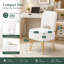 Tabouret de coiffeuse en molleton avec rangement Teddy-132157794-135110778