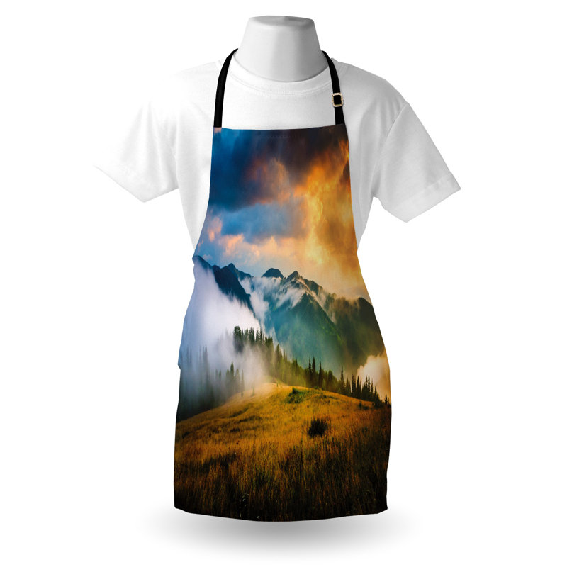 No Pattern Bib Apron