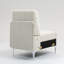Canapé modulaire modulaire sans accoudoirs, canapé modulaire en velours côtelé, fauteuil d'appoint modulaire sans accoudoirs avec coussin de dossier, beige-284298787