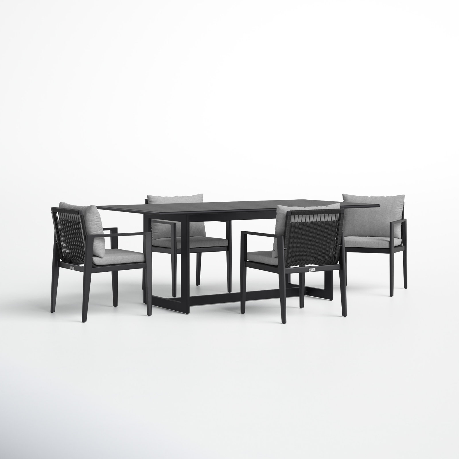 Trosclair 79" Patio Dining Set, 4