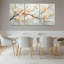 Ensemble de 3 tableaux muraux sur toile à motifs floraux de fleurs de cerisier, pour la décoration du salon et de la chambre.-1085264660