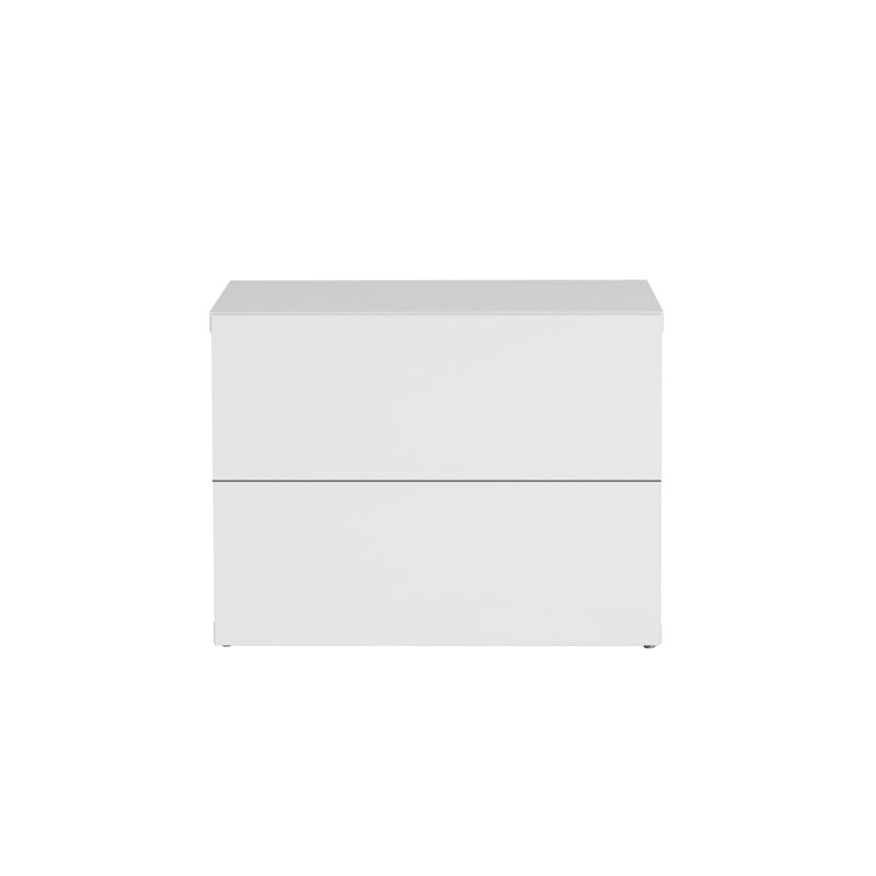 Coppin 152.4cm W Manufactured Wood Bedside Table, White