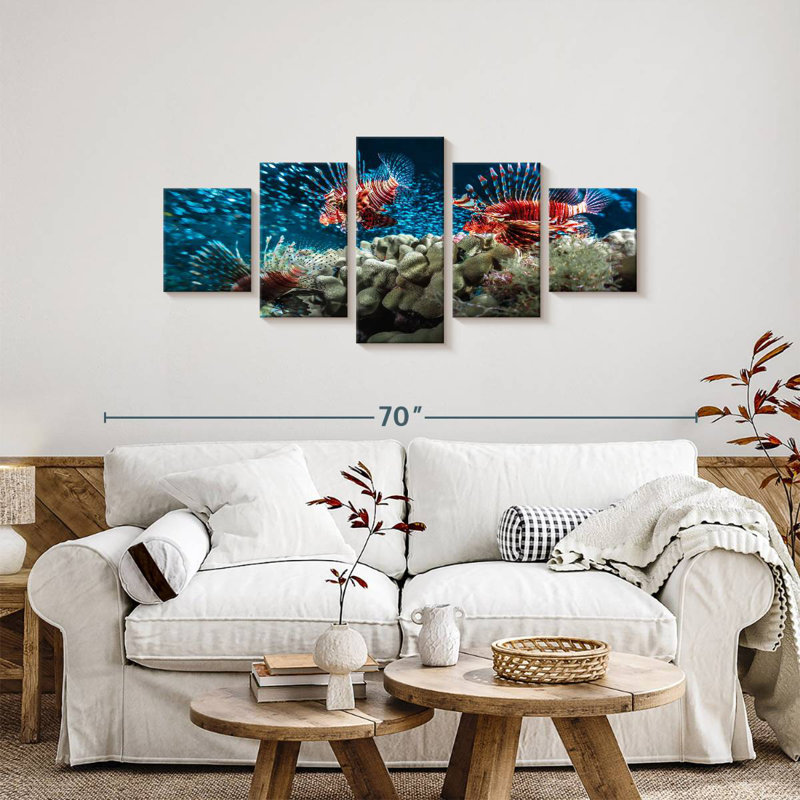 Lionfish School, 24" H x 55" W