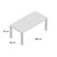 Mei Rectangular Dining Table-32994320-32994318