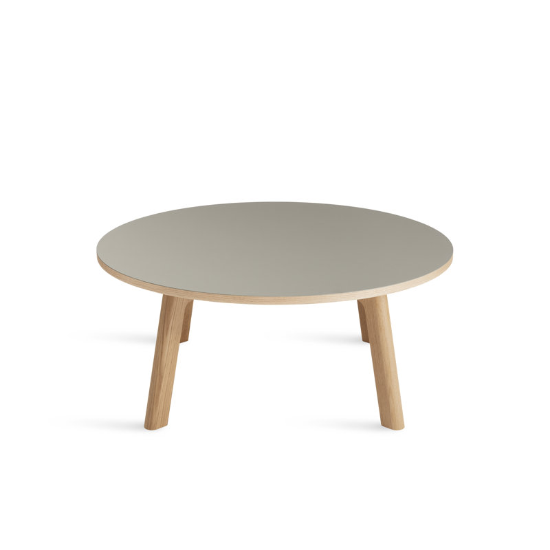 Apt Coffee Table, Putty Top/White Oak