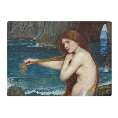 A Mermaid Vol.1 by John William Waterhouse Chopping Board