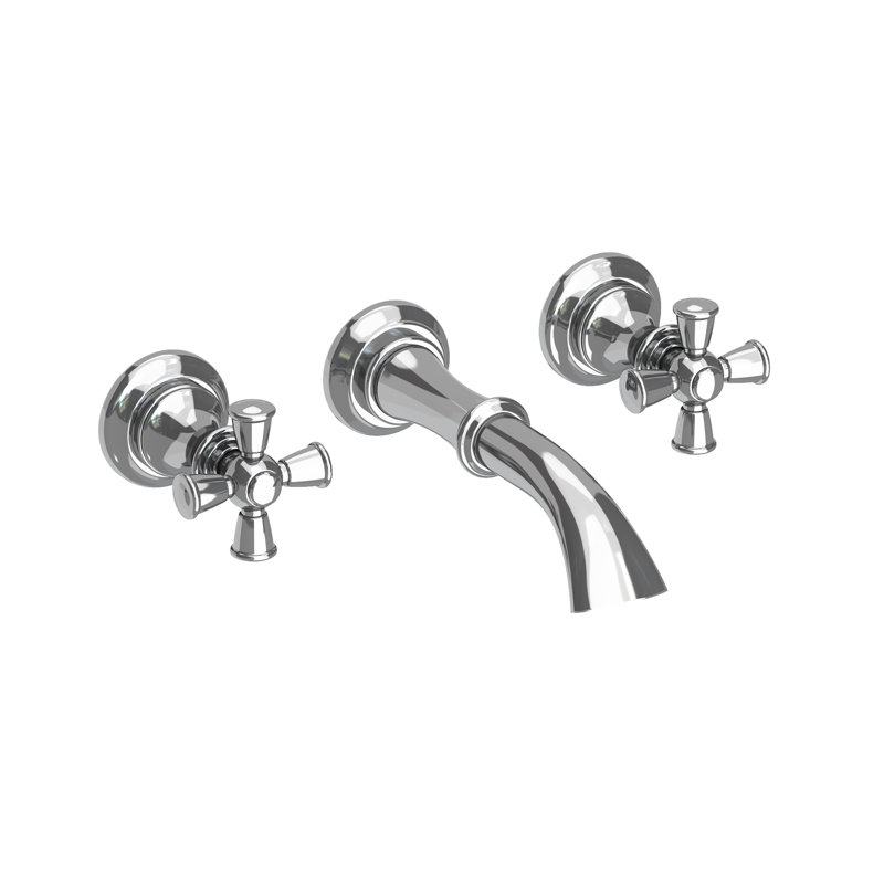 Sutton Wall Mount Bathroom Faucet, Polished Chrome