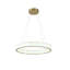 Luminaire suspendu 1 lumière DEL en laiton avec accents albâtre naturel
