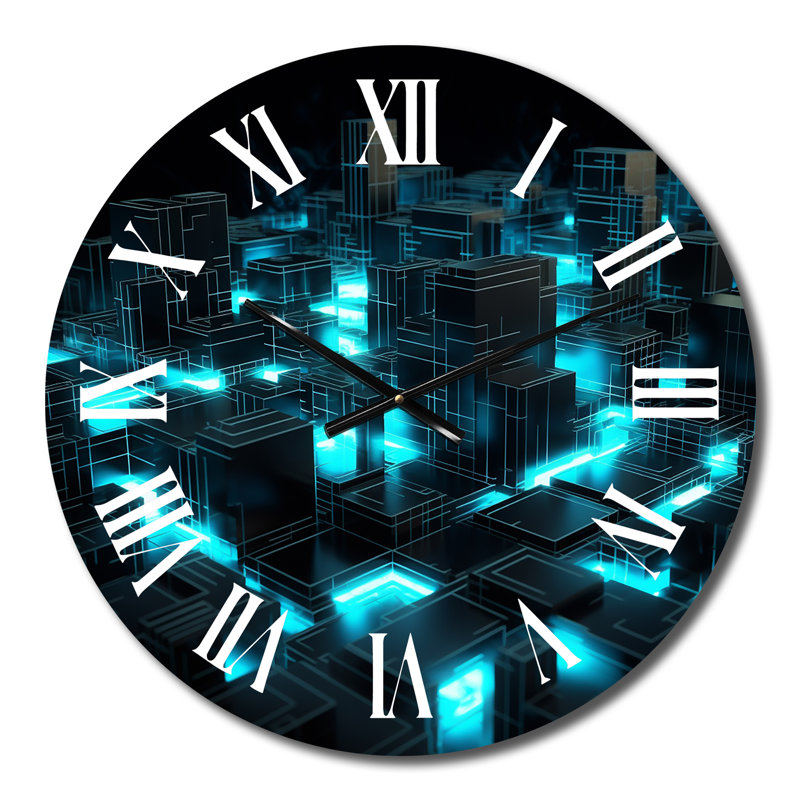 Horloge murale 3D 3D Cityscape, Petit