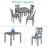 5-Piece Wooden Dining Table Set
