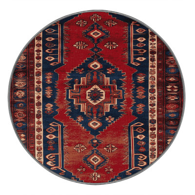 Tapis brun turc lavable à la machine