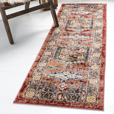 Vern Oriental Terracotta Area Rug
