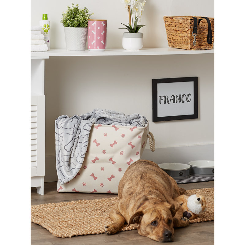 Cube ou bac en tissu, H 15 po x l 17,75 po x P 12 po, Ros