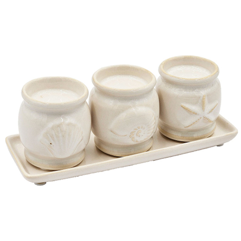 White Ceramic Tealight Holders