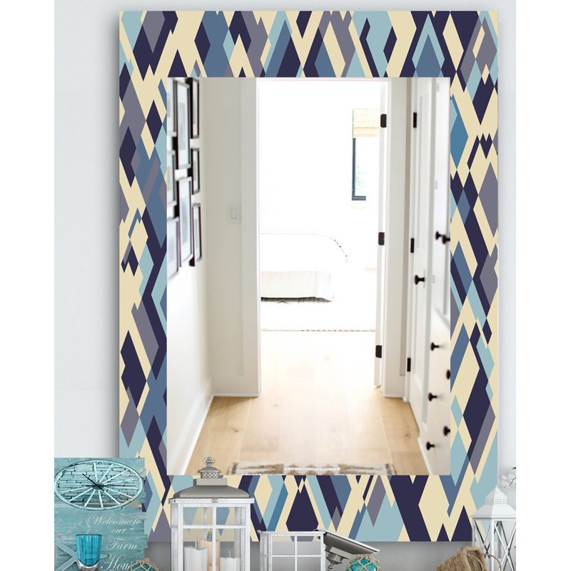 Glass Frame Mirror, 24" H x 32" W