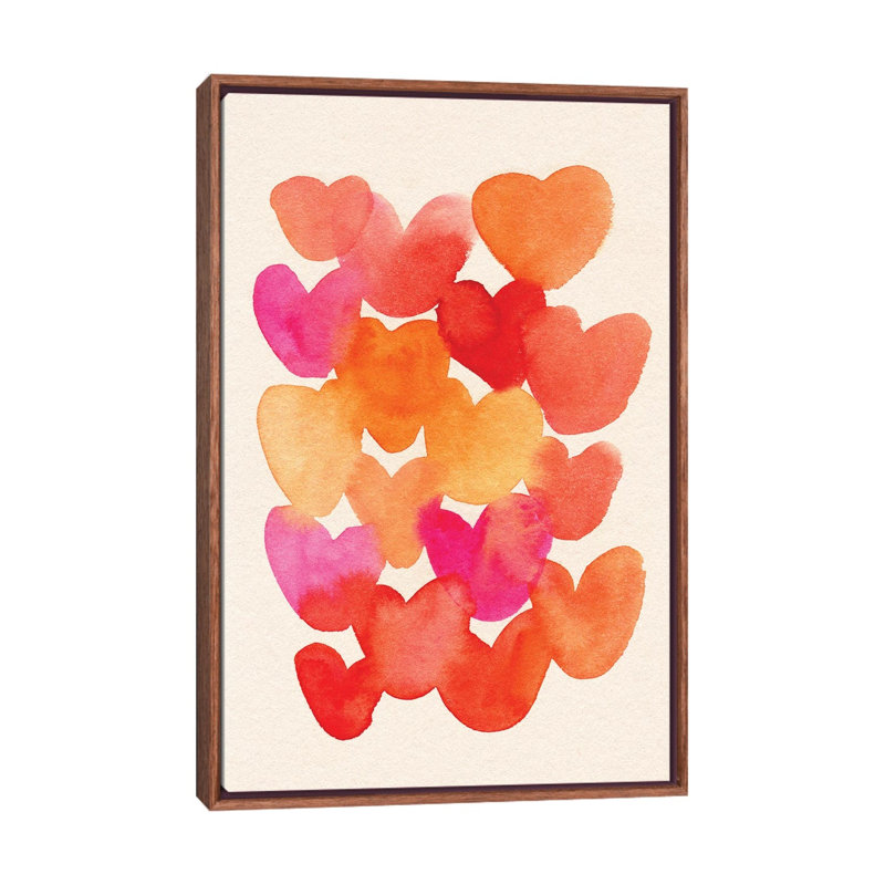Hearts by Ekaterina Koroleva - Gallery-Wrapped Canvas Giclée on Canvas, 152.4 cm H x  101.6 cm W  x  4.445 cm D, Classic Wood