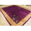 Tapis mauve antique en laine Art déco