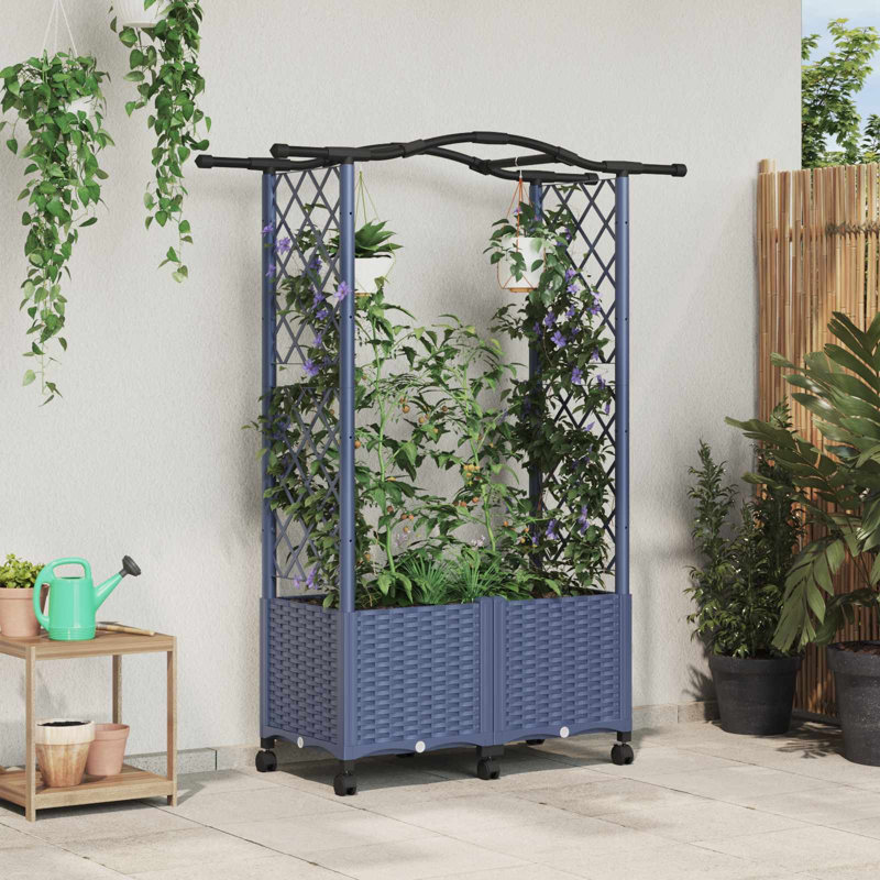 Raised Garden Bed, Blue, 144cm H x 125cm W x 40cm D