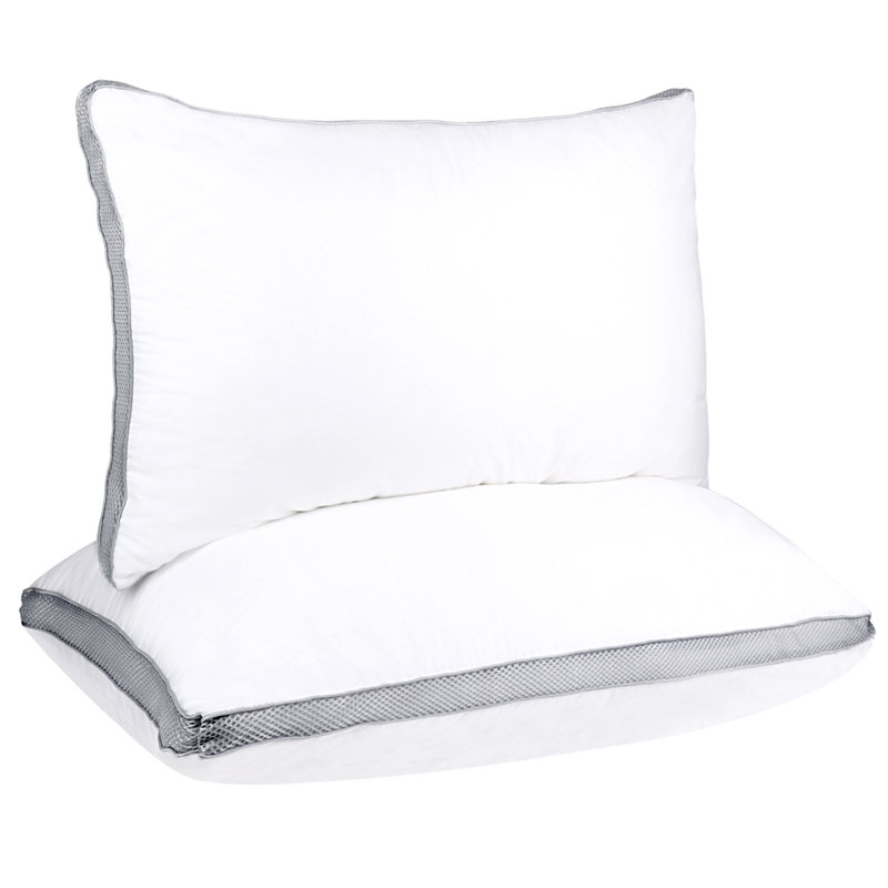 Oreiller moyen en duvet synthétique Keating, Grand