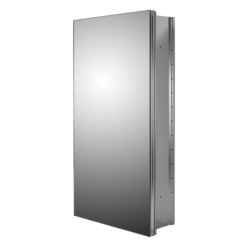 Rudy Premier Recessed or Surface Mounted Medicine Cabinet, 20" x 26", Polished Edge Mirror