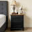 23.6” W Farmhouse Rutland With 3 Storage Drawers, Bedside Table With Solid Wood Legs For Bedroom-2086016634