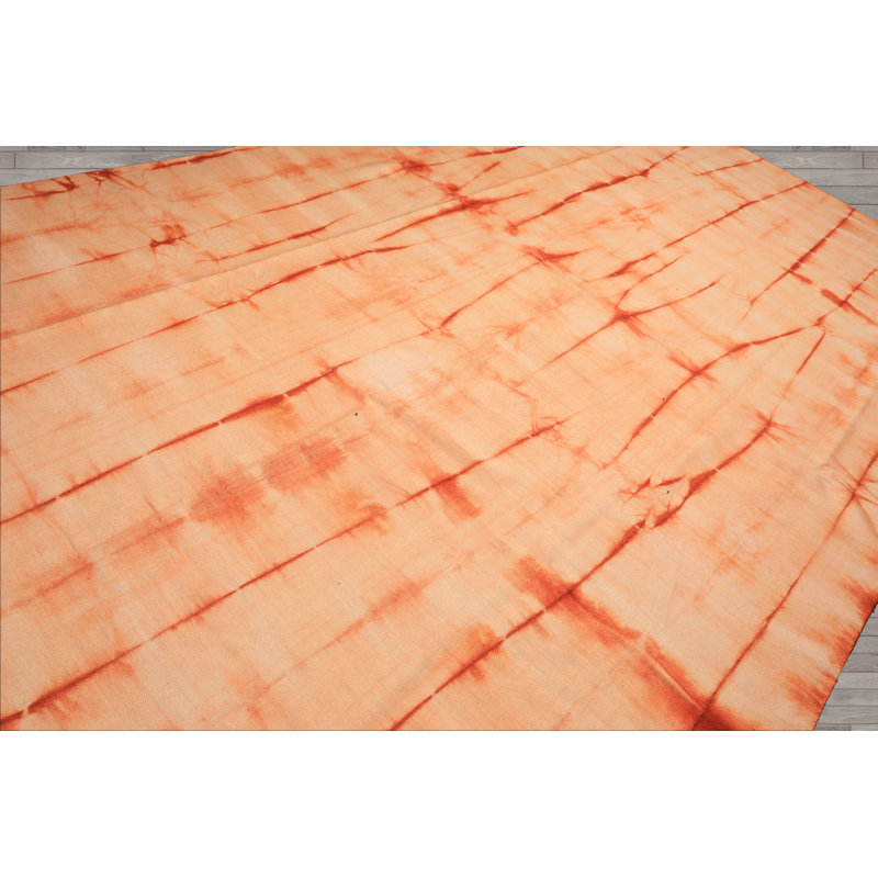 Tapis kilim en laine tissé à la main ivoire 8 pi 8 po x 14 po