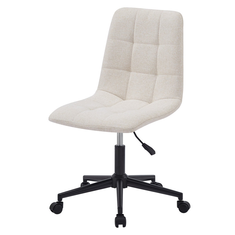 Chaise de bureau Hamblen, Beige