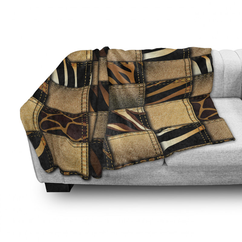 Hand Woven Throw Blanket, 50" W x 60" L