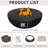  Propane 30,000 Btu Outdoor Gas Fire Pit With Propane Tank Cover
