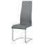 Chaises de salle à manger noires à dossier haut (de 4) - Revêtement et pieds pour une assise confortable 4 pièces avec support de pieds solide-1008161335