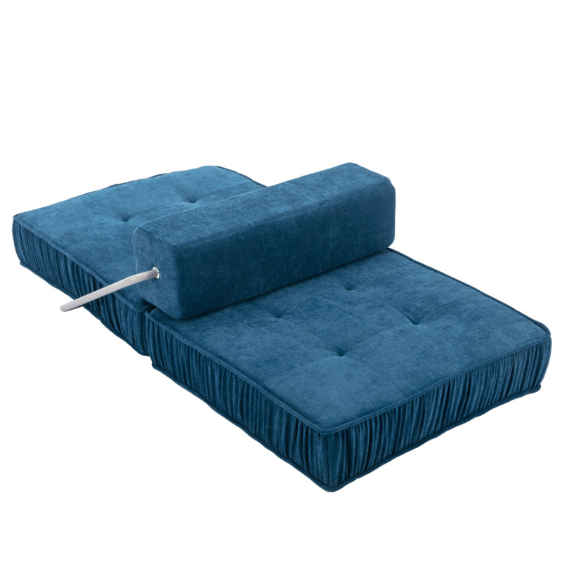 Canapé-lit pliant, futon-lit, Bleu
