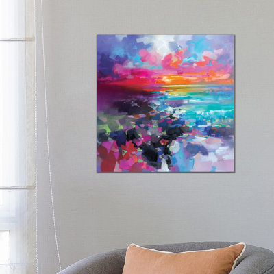 Barra Sunset Fragments by Scott Naismith - Wrapped Canvas Print