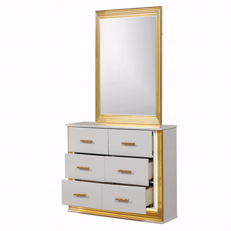 Commode 6 tiroirs, fabrication en bois de style contemporain