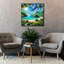  «Paradise Beach 9» par Rey Klimt, art mural sur toile, 37 po x 37 po
