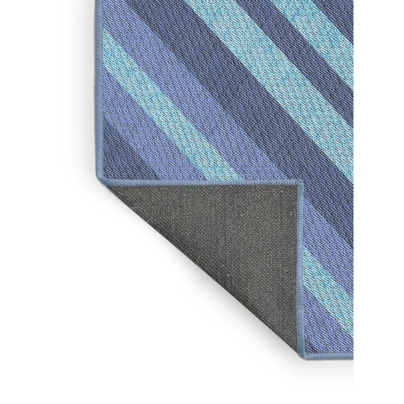 Tapis de zone bleue à motifs, Rectangle 4 pi x 6 pi