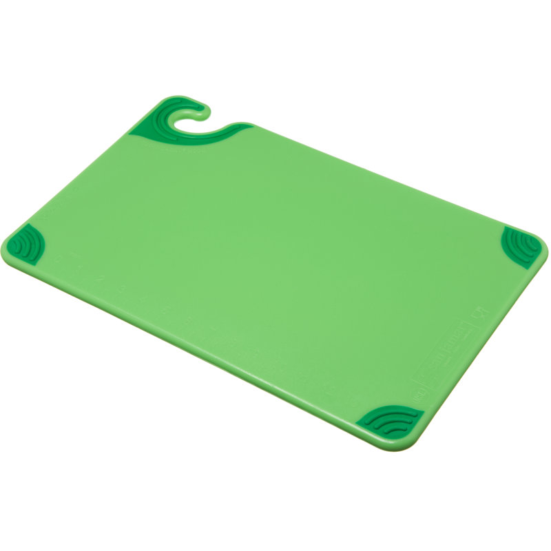 Planche à découper Saf-T-Grip, L 12 po x L 18 po, Vert